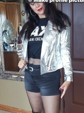 bebe Silver Metallic Moto Jacket